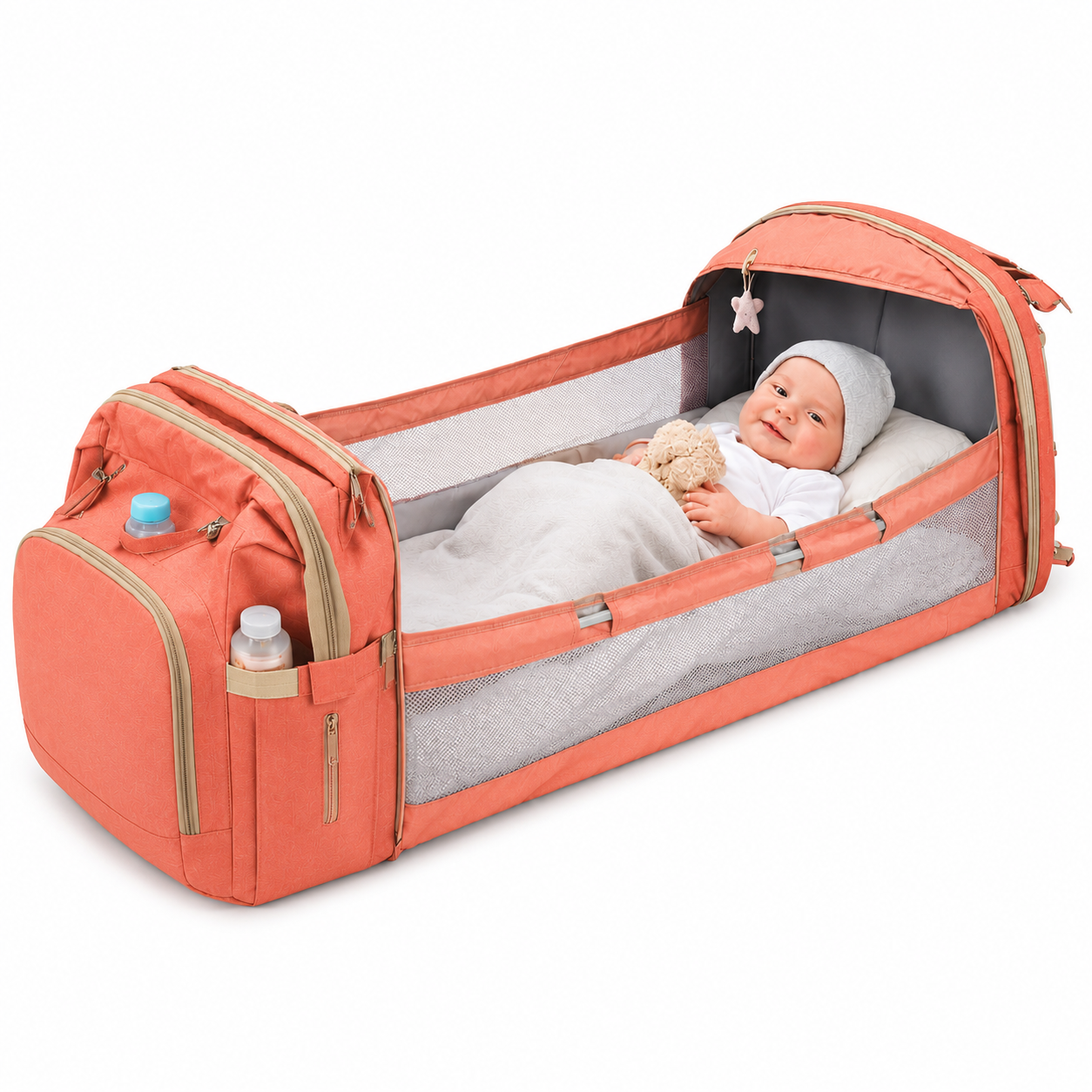 Kalma™ | Mochila Pañalera Cuna 3 en 1