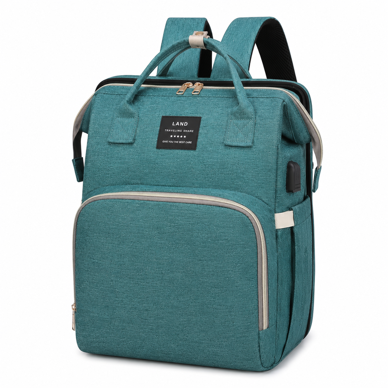 Kalma™ | Mochila Pañalera Cuna 3 en 1